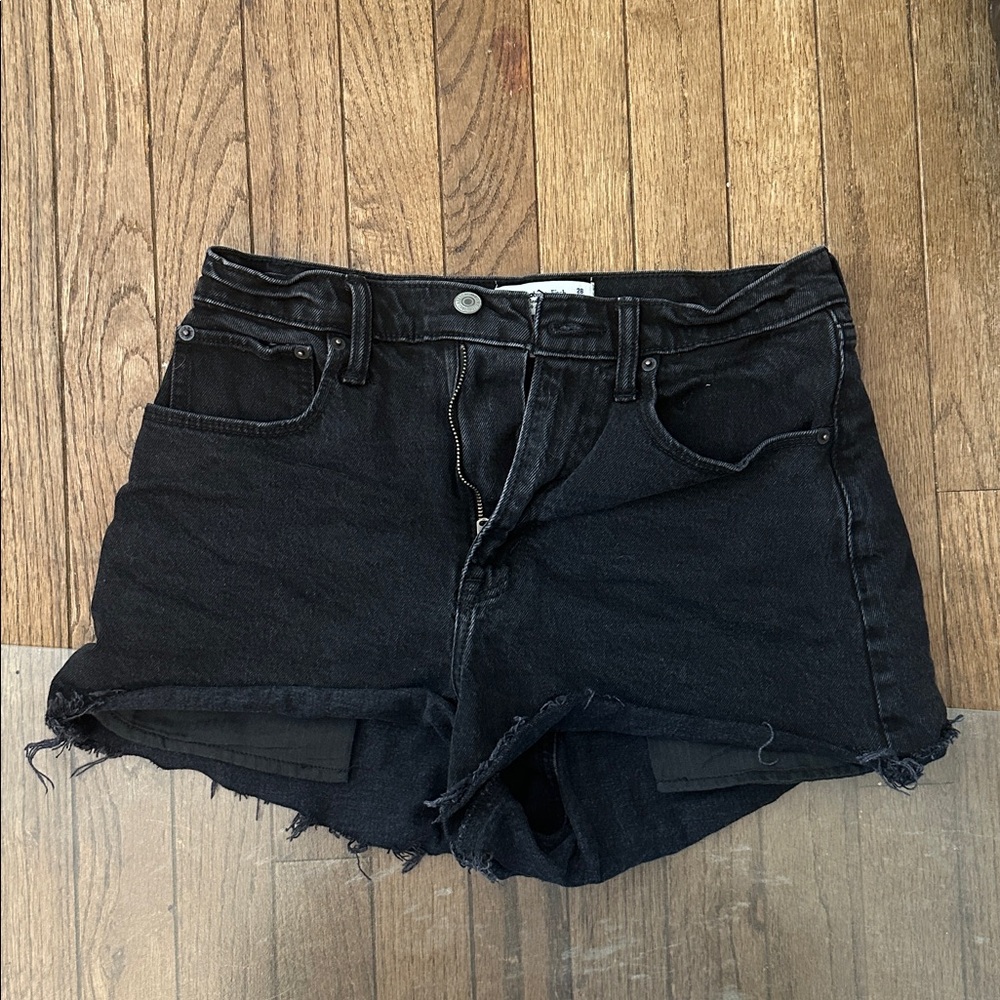 Abercrombie & Fitch Curve Love Denim Shorts